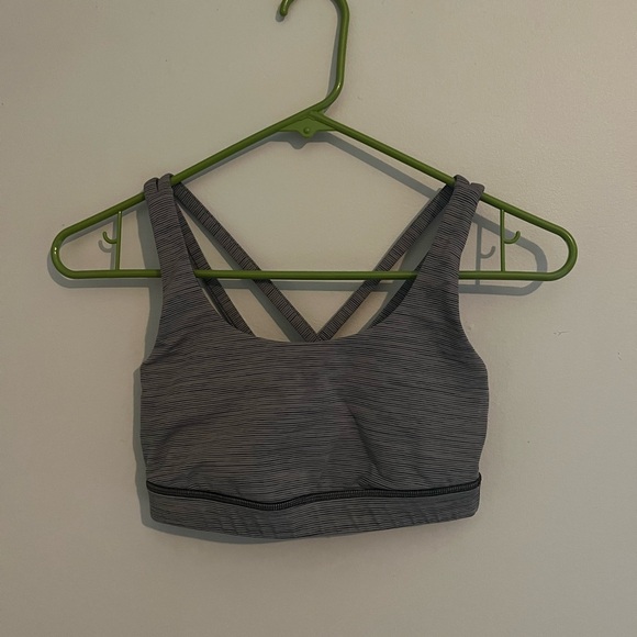 Lululemon Heathered gray energy bra - Picture 1 of 5